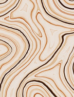 Agate Swirl Cream Brown Stone Rug