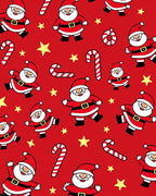 Festive Santa Candy Cane Star Rug