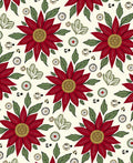 Crimson Red Floral Garden Artistry Rug