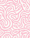 Soft Pink Flowing Swirls Rug