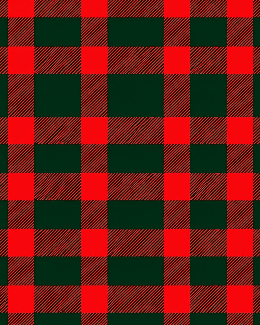 Classic Red Buffalo Check Plaid Rug