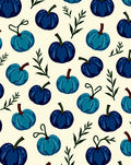 Deep Blue Pumpkin Patch Accents Rug