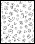 Botanical Sketch Collection Scattered Petals Rug