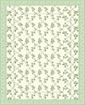 Light Green Vine Lattice Rug
