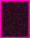 Bold Pink Topographic Swirl Rug