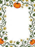 Autumn Harvest Pumpkin Vine Border Rug
