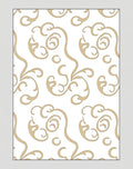 Golden Swirl Scrolling Flourish Rug