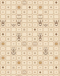 Ancient Runes and Symbols Grid Rug