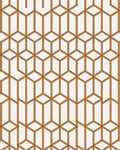 Geometric Tan Lattice Illusion Rug