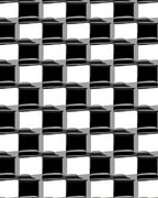 Monochrome Checkerboard Grid Rug