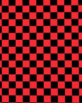 Bold Red Black Checkerboard Squares Rug