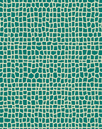 Teal Cream Organic Net Rug