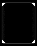 Rounded Corner Twin Line Dot Border Rug