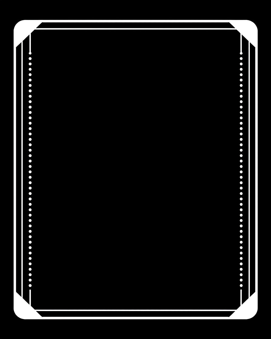 Rounded Corner Twin Line Dot Border Rug