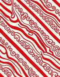 Crimson Swirl Diagonal Stripe Rug