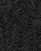 Black White Wavy Line Flow Rug