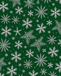White Snowflake Forest Snowfall Rug