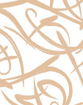Abstract Tan Swirl Brush Strokes Rug