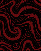 Crimson Swirl Abstract Lines Rug