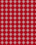 Red Snowflakes All Over Rug