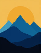 Sunset Mountain Layers Rug