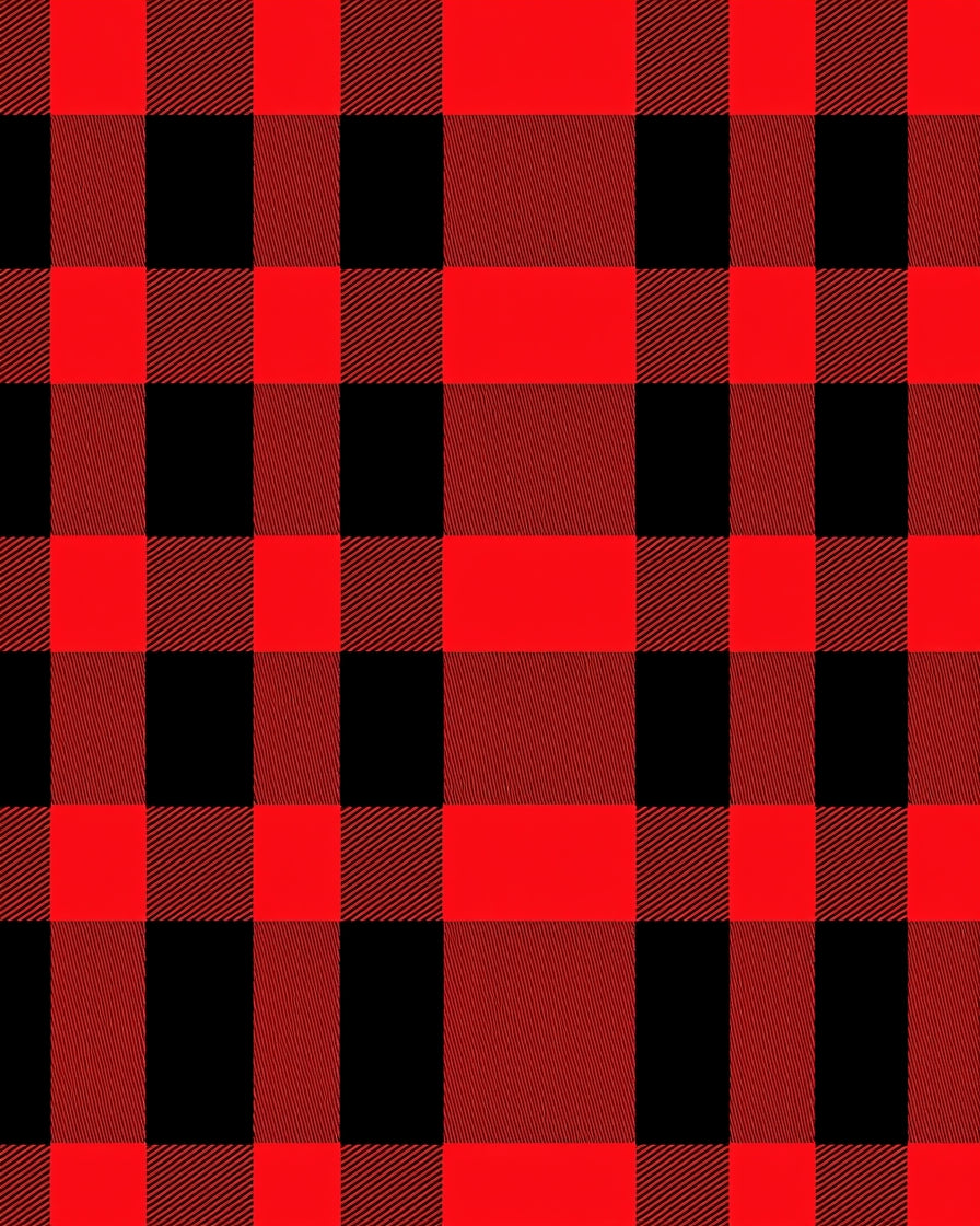 Classic Red Black Buffalo Plaid Tartan Rug