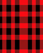 Classic Red Black Buffalo Plaid Tartan Rug