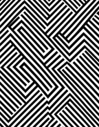 Bold Black White Intersecting Stripes Rug