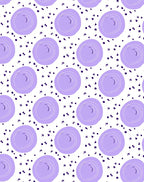 Pastel Purple Abstract Circles Sprinkle Rug