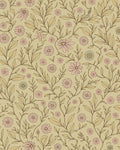 Pastel Pink Floral Vine Background Rug