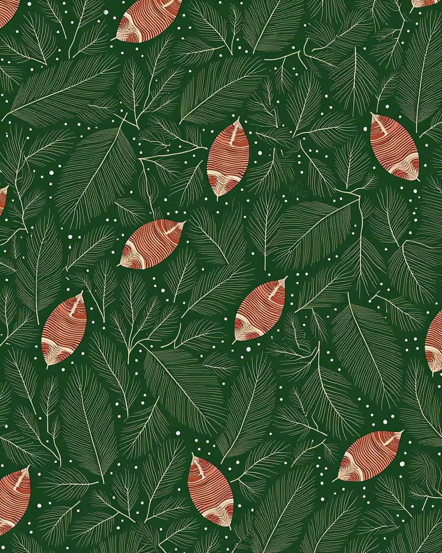 Jungle Green Leafy Botanical Background Rug