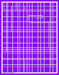 Vibrant Purple Grid with Subtle Texture Rug