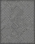 Black White Geometric Maze Runner Rug