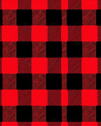 Bold Red Black Buffalo Check Plaid Rug