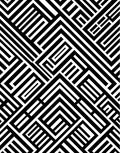 Monochromatic Geometric Maze Abstraction Rug