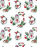 Pink Hat Red Scarf Berry Garland Rug