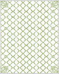 Emerald Lattice Filigree Repeating Rug