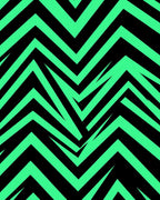 Bold Mint Zigzag Jagged Stripes Rug