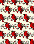 Crimson Cardinal Branch Repeat Rug