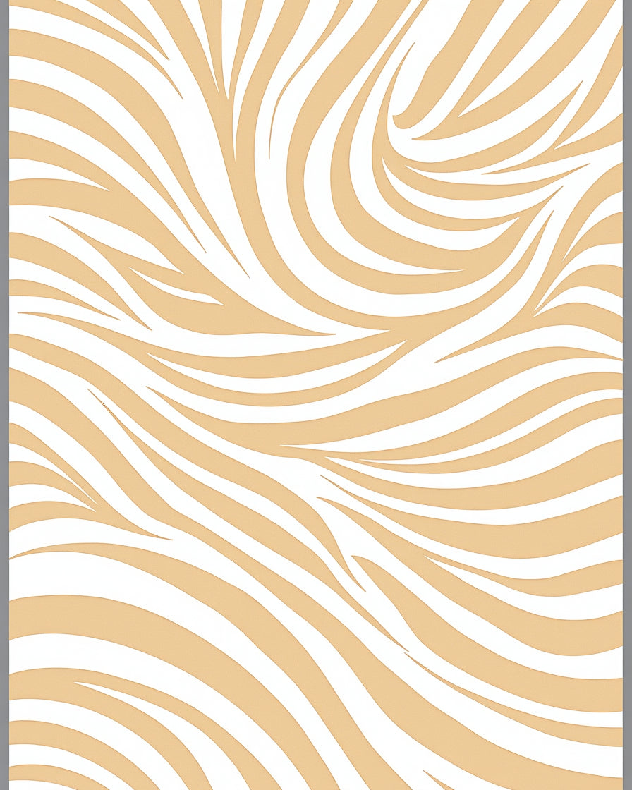 Sandy White Swirl Abstract Rug