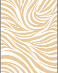 Sandy White Swirl Abstract Rug