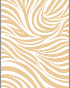 Sandy White Swirl Abstract Rug