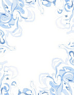 Serene Pale Blue Abstract Swirls Rug