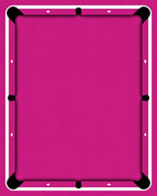 Vibrant Fuchsia Game Table Surface Rug