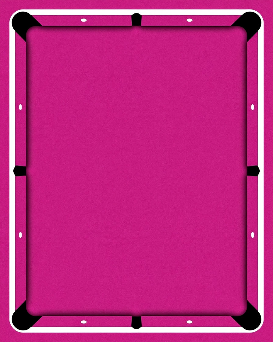 Vibrant Fuchsia Game Table Surface Rug