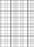Classic Black White Grid Lines Rug