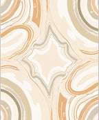 Neutral Earthy Tone Swirl Agate Rug