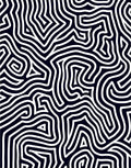 Abstract Navy White Maze Lines Rug