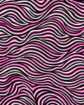 Bold Pink Black White Swirls Rug