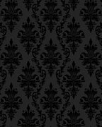 Dark Gray Vintage Floral Tapestry Rug